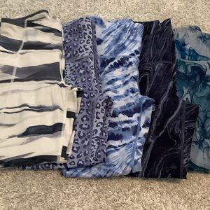 GAPFit Recycled Power Leggings in Black and White